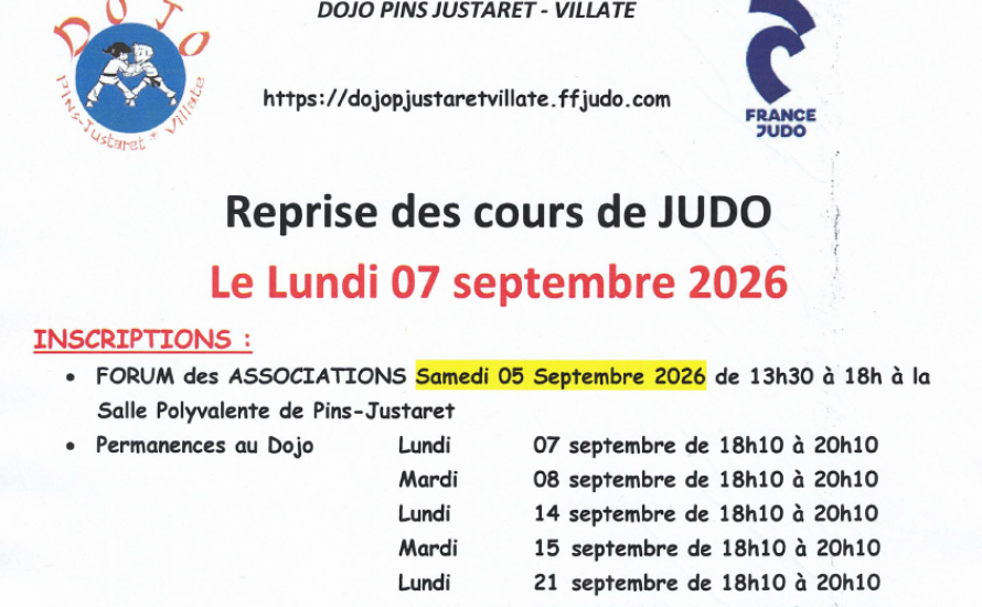 Inscription saison 2026-2027