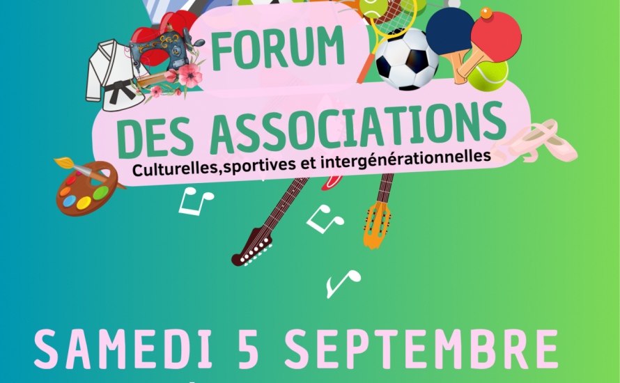 Forum des associations samedi 5 septembre 2026